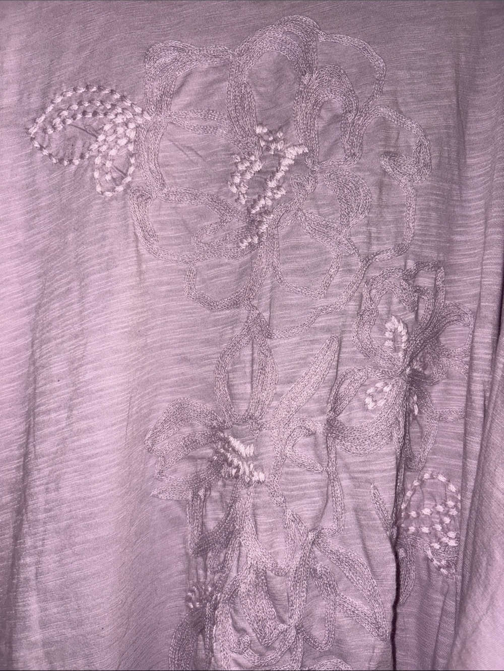 Democracy Floral Embroidered Dolman Sleeve Knit Top Size L - Picture 9 of 11